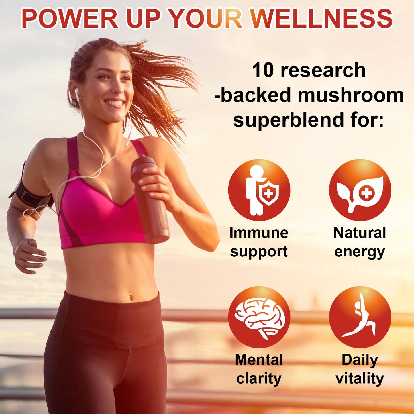 SIGNILIFE 10 in 1 Lion's Mane Mushroom Supplement – Memory & Focus – 150 Softgels
