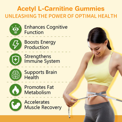 Sijigood 2 Pack Acetyl L-Carnitine Supplement – Natural Energy & Immunity (Orange, Vegan) 120 Count