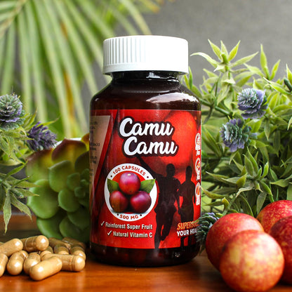 Sikyriah Camu Camu Capsules 1000mg – Immune Support, Vitamin C, Non-GMO, Gluten Free
