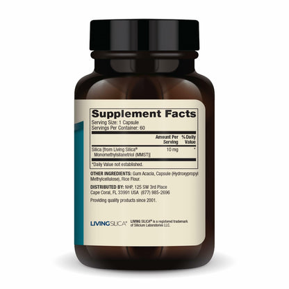 Dr. Mercola Silica Collagen Builder - Plant-Based Silica Supplement to Support Skin, Hair, Nail & Bone Health - Non-GMO, Gluten-Free & Soy-Free - 60 Capsules (60 Servings)