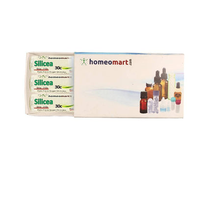 Silicea Homeopathy Pellets 30C Potency - Pack of 3 | HomeoMart