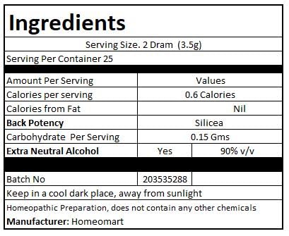 Silicea Homeopathy Pellets 30C Potency - Pack of 3 | HomeoMart