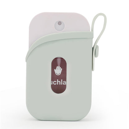 Silicone Case with Keychain for Touchland Power Mist & Glow Mist 1 oz - Green