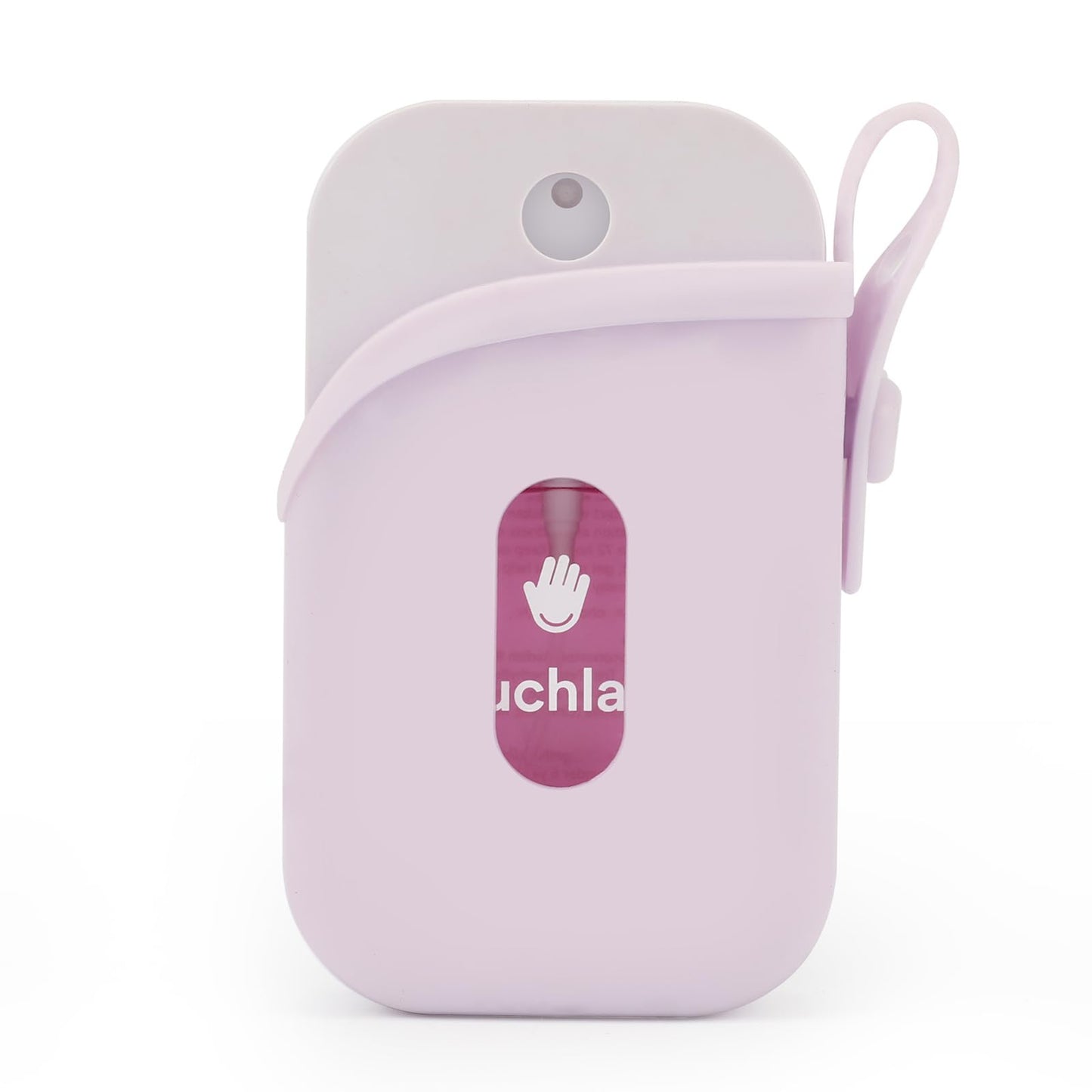 Silicone Case with Keychain for Touchland Power Mist & Glow Mist 1 oz - Purple