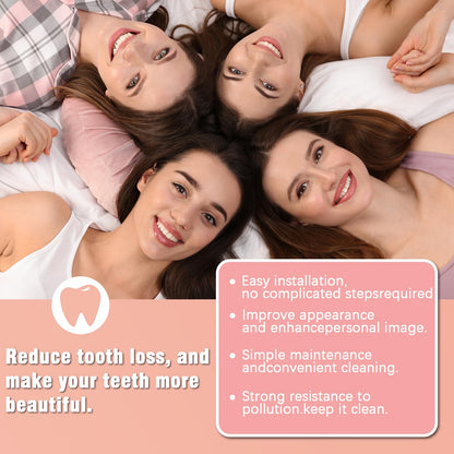 Silicone Dentures for Women and Men - Upper & Lower Veneers