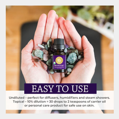 Silk Road Organic Protector Essential Oil Immunity Blend – Thieves Oil Inspired, 100% Pure USDA Organic, 10 ml Dropper