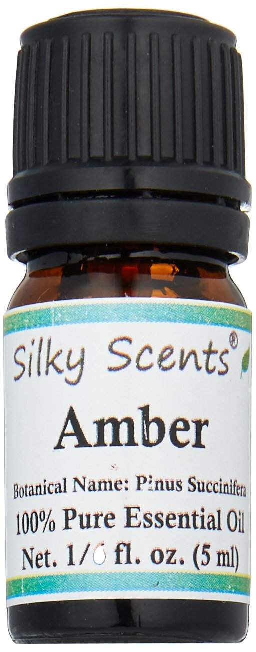 SILKY SCENTS Amber Essential Oil (Pinus succinifera) – 100% Pure & Natural, 5 ml