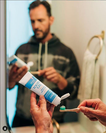 Silver Biotics Tooth Gel – SilverSol Ag4O4 22 ppm Nano-Silver Gel for Gum & Teeth Protection | Glacial Mint 4 oz
