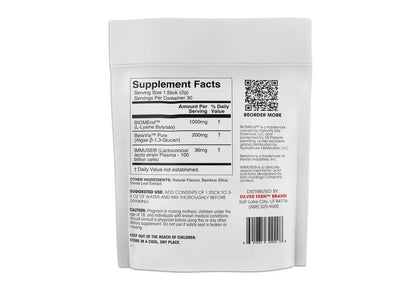 Silver Fern Postbiotic+ Strawberry Lemonade Powder – BIOMend™, BetaVia™, Immuse® – 30 Stick Packs BritishVita | Premium UK Vitamins & Wellness Supplements