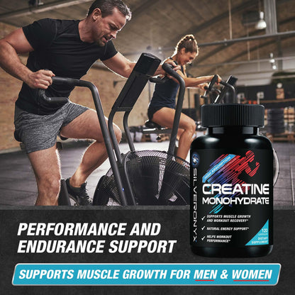 Creatine Monohydrate Capsules 3000mg – Micronized, Fast-Absorbing | 120 Caps