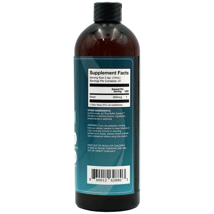 SILVIQ Structured Silver Water 30ppm – Immune Support, Alkaline Silver Liquid 16 oz (437 ml)