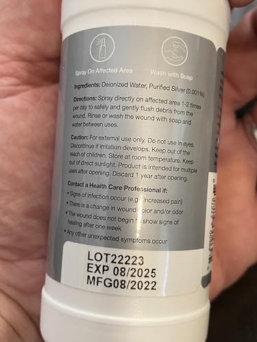 SilvrSTAT Nano Silver Wound Wash Sprayer – Sterile, Drug-Free Debride & Fine Mist (4 oz)