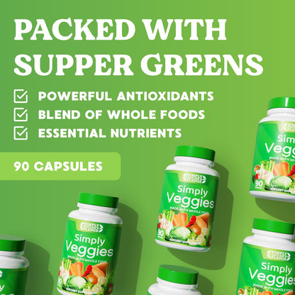 Simply Nature's Pledge - Whole Food Superfoods, 42+ Fruits & Vegetables | Soy Free