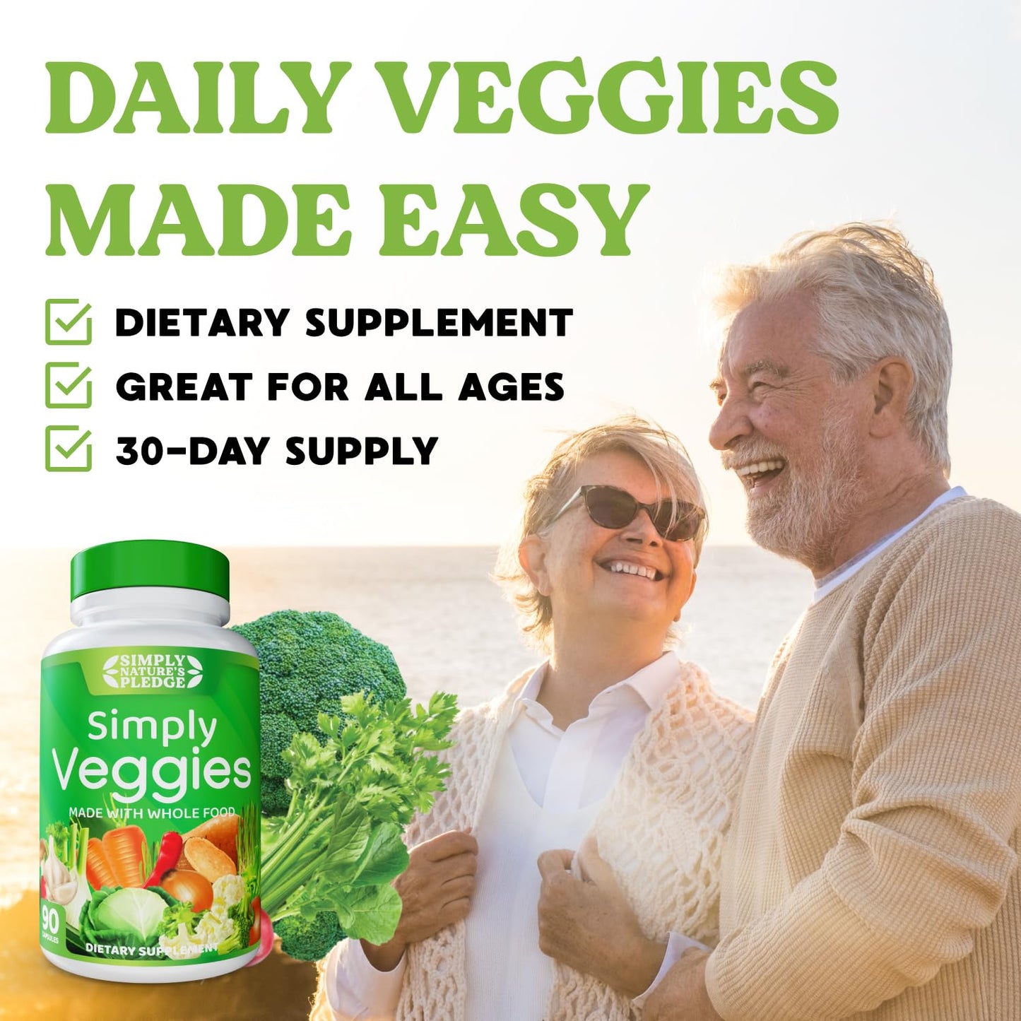 Simply Nature's Pledge - Whole Food Superfoods, 42+ Fruits & Vegetables | Soy Free