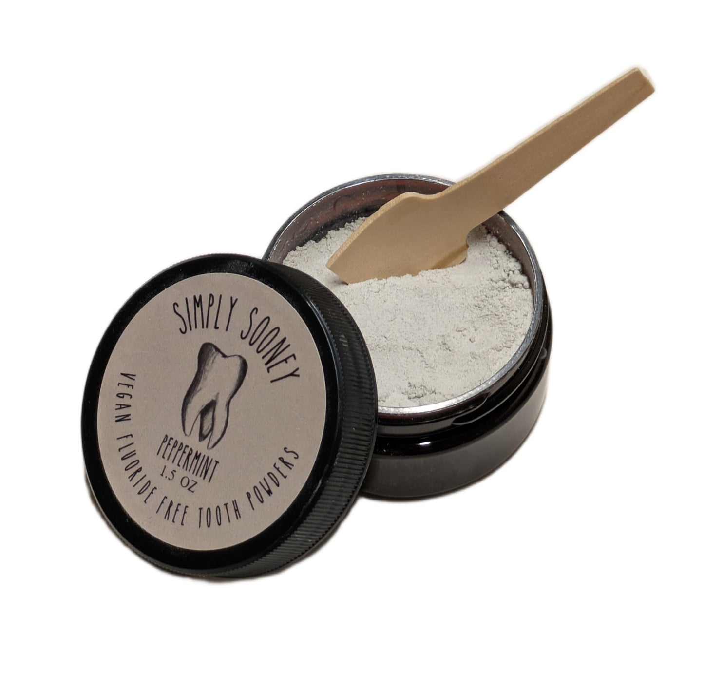 Simply Sooney Fluoride-Free Remineralizing Toothpaste Powder – Vegan Gluten-Free 1.5oz