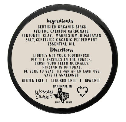 Simply Sooney Fluoride-Free Remineralizing Toothpaste Powder – Vegan Gluten-Free 1.5oz