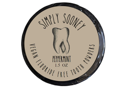 Simply Sooney Fluoride-Free Remineralizing Toothpaste Powder – Vegan Gluten-Free 1.5oz