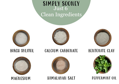 Simply Sooney Fluoride-Free Remineralizing Toothpaste Powder – Vegan Gluten-Free 1.5oz