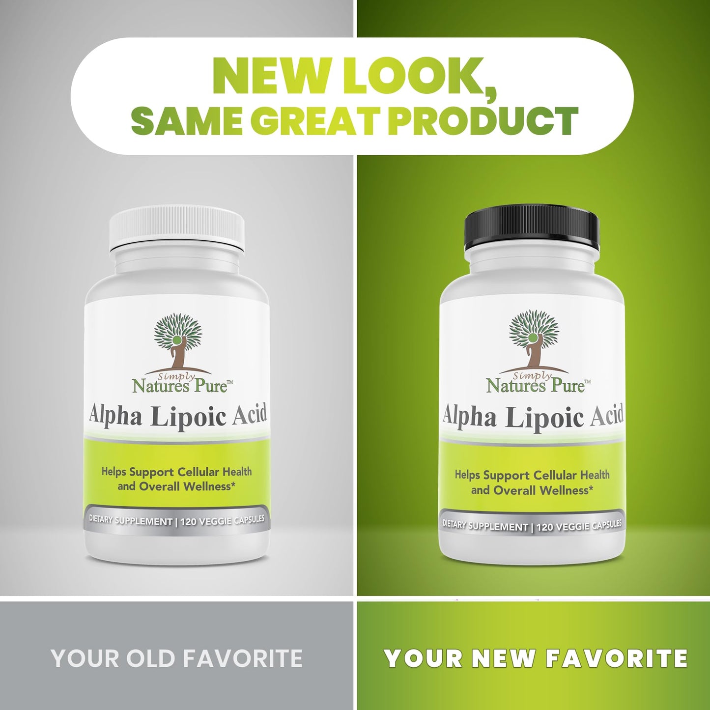 Simply Nature's Pure Alpha Lipoic Acid 600mg – 120 Veggie Capsules | Non-GMO Thioctic Acid