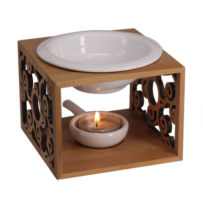 Singeek Ceramic Oil Burner Diffuser – Auspicious Cloud Design