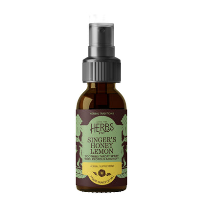 Herbs Etc. Singer's Saving Grace Honey Lemon – Herbal Throat Spray (1 oz)