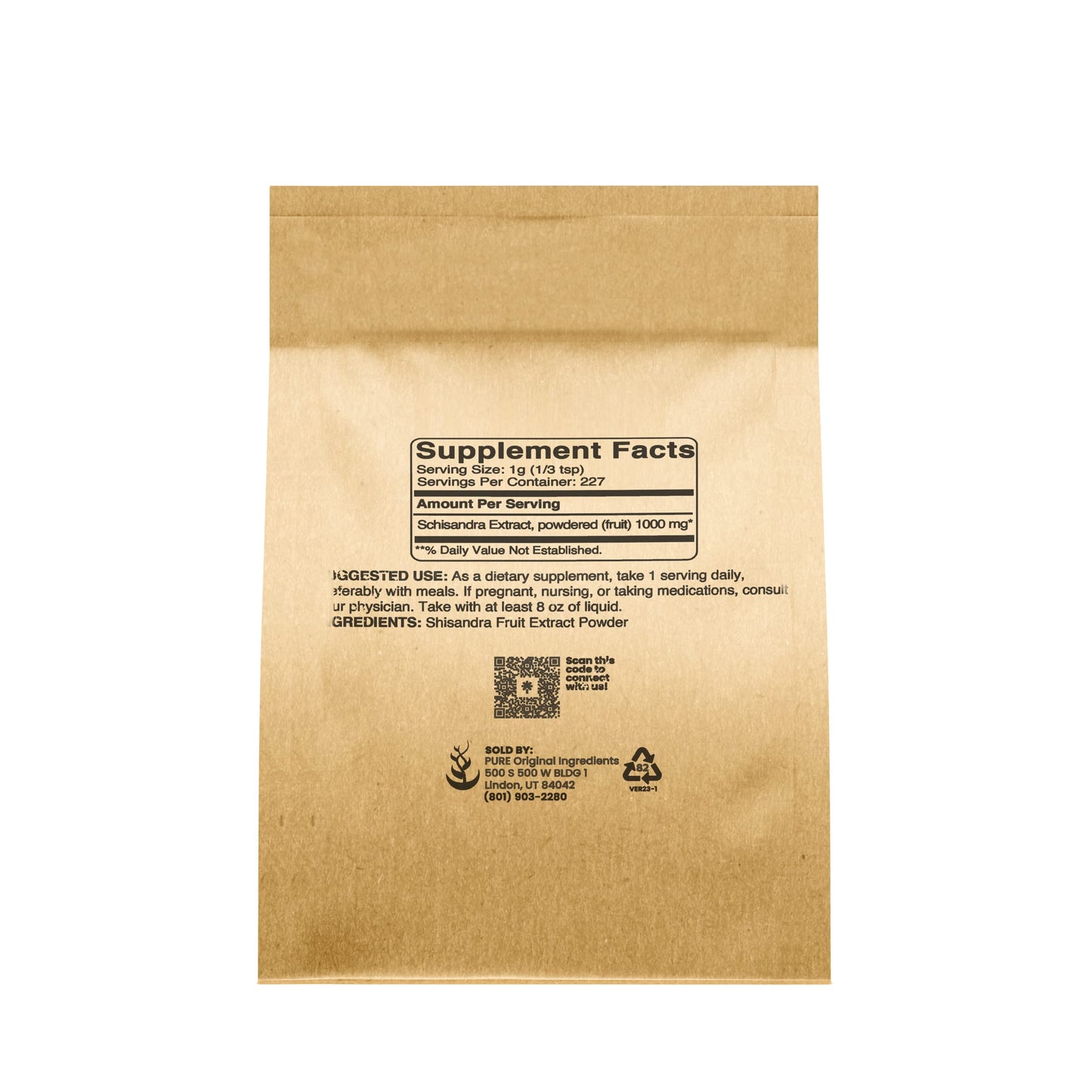 Pure Schisandra Extract Powder (8 oz) – Non-GMO, Gluten-Free