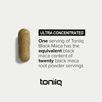 Black Maca Root - Ultra High Potency 20:1 Extract | Single Origin, Wildcrafted & Lab-Tested - 120 Capsules