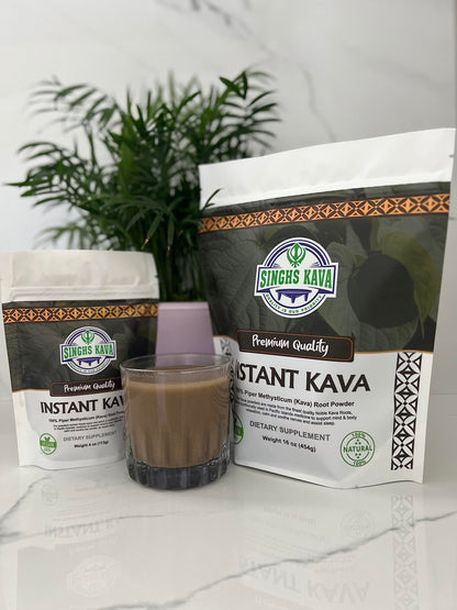 SINGHS Micronized Instant Kava Powder – Fijian Kava, 4oz (No Prep)
