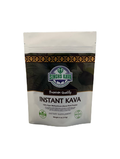 SINGHS Micronized Instant Kava Powder – Fijian Kava, 4oz (No Prep)
