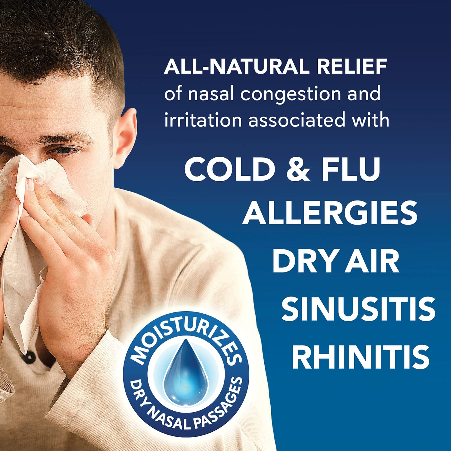 SinuCleanse Soft Tip Neti Pot Nasal Wash System – All-Natural Saline Packets, Made in USA