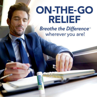 SinuCleanse Vapor Stick - Portable Non-Medicated Soothing Vapors, 0.11 oz Twin Pack | Made in USA