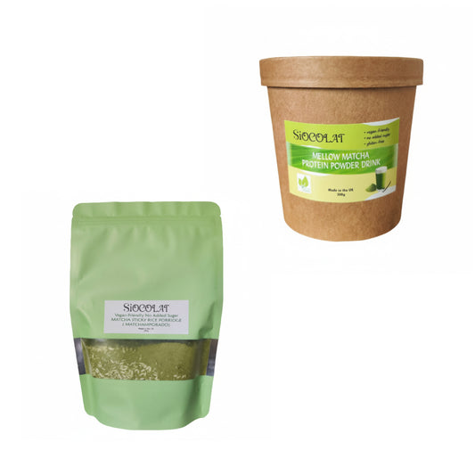 Zen Matcha Bundle - Mellow Protein Drink & Champorado Comfort | Sugar-Free Serenity