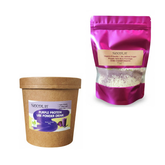 Siocolat Ube Bundle - Purple Protein Ube Powder Drink and Ube Champorado