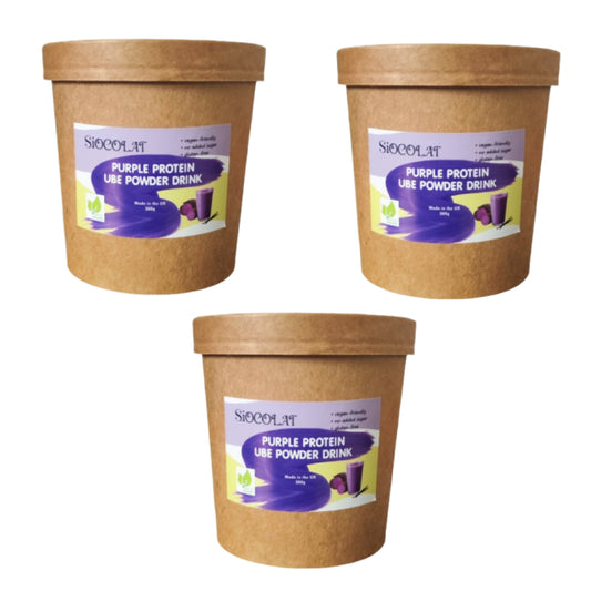 Siocolat Ube Protein Trio - Premium Sugar-Free Vegan Bundle with Southeast Asian Soul
