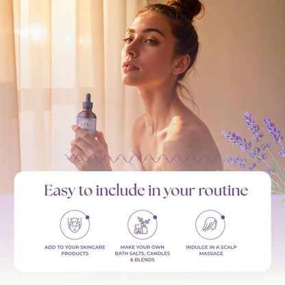 Siva Lavender Essential Oil - 4 Oz | 100% Natural Lavender Oil for Diffuser, Skin Care & Aromatherapy