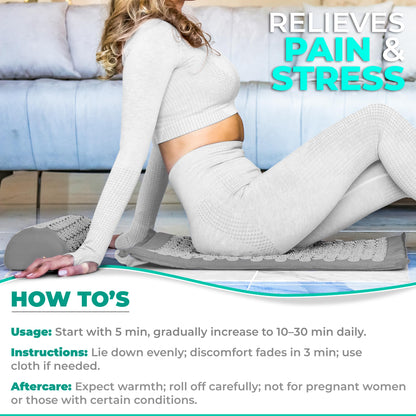 Sivan Health Acupressure Mat & Pillow Set – Stress & Pain