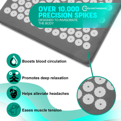 Sivan Acupressure Mat & Pillow Set – Grounding for Stress, Back & Neck Pain
