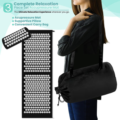 Sivan Acupressure Mat & Pillow Set – Grounding Mat for Pain Relief, Stress & Meditation