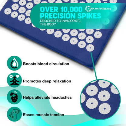 Sivan Acupressure Mat & Pillow Set – Grounding Mat for Stress, Back & Neck Pain