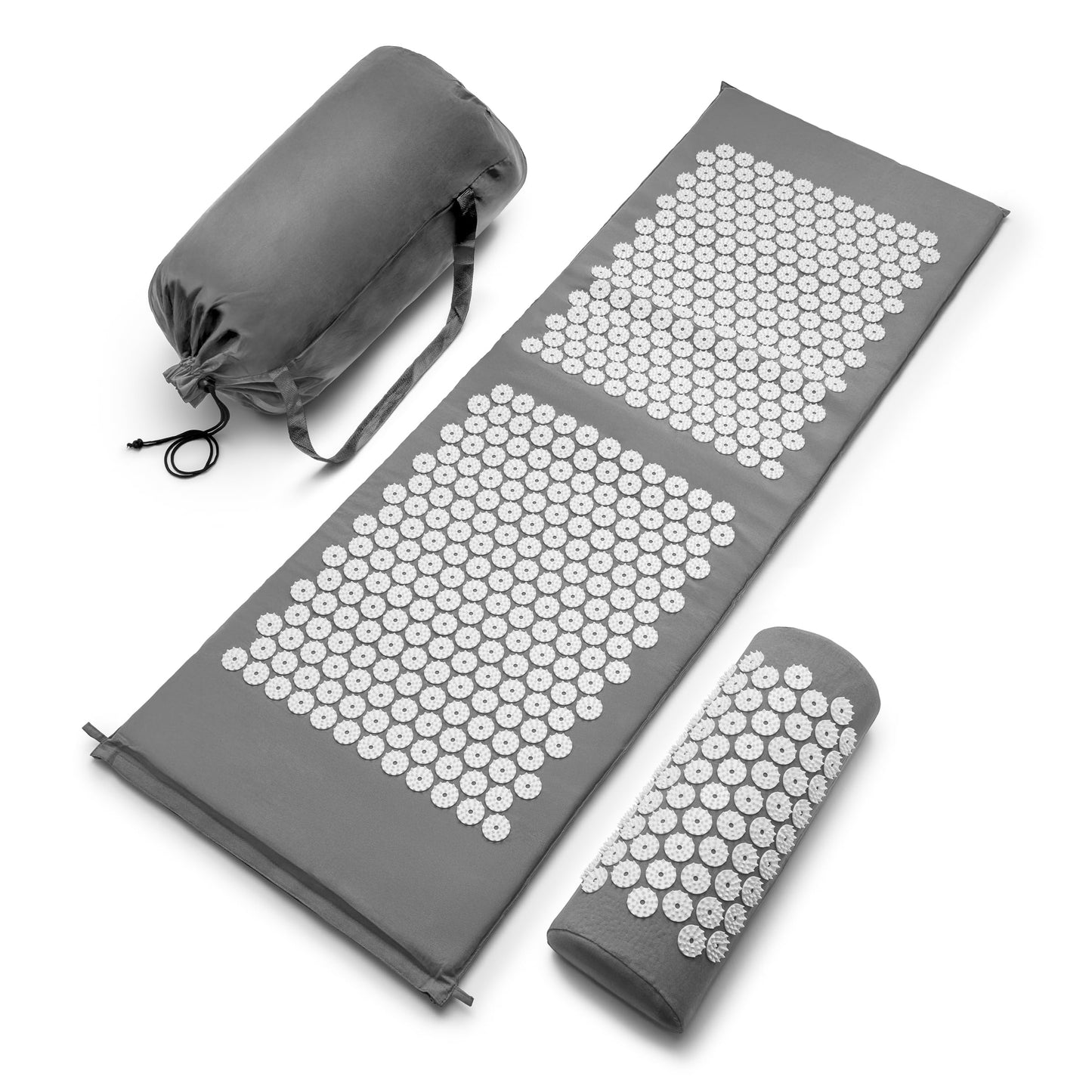 Sivan Health & Fitness Acupressure Mat & Pillow Set – Grounding Mat for Stress Relief, Back & Neck Pain