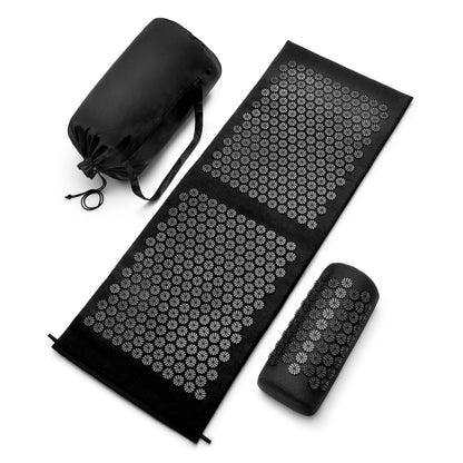 Sivan Health & Fitness Acupressure Mat & Pillow Set – Stress Relief, Back & Neck Pain