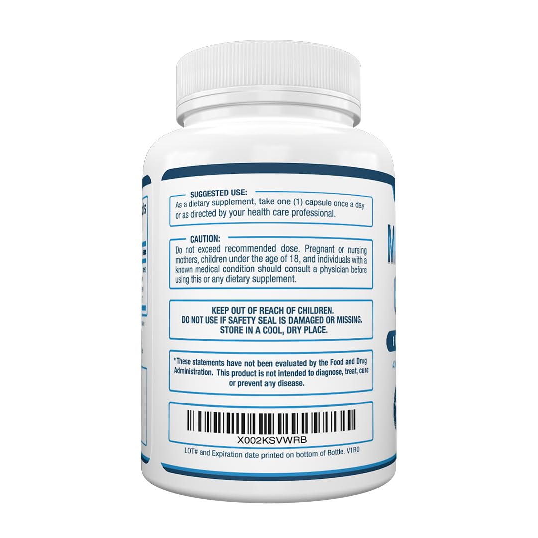 Purely Optimal Magnesium Complex — 6 Forms (Glycinate, Citrate & Malate) | Sleep, Stress & Muscle Support | 120 Caps