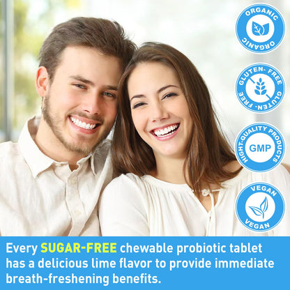 Oral Probiotics for Bad Breath – 11 Billion CFU, Fresh Breath, Teeth & Gums | 60 Lozenges
