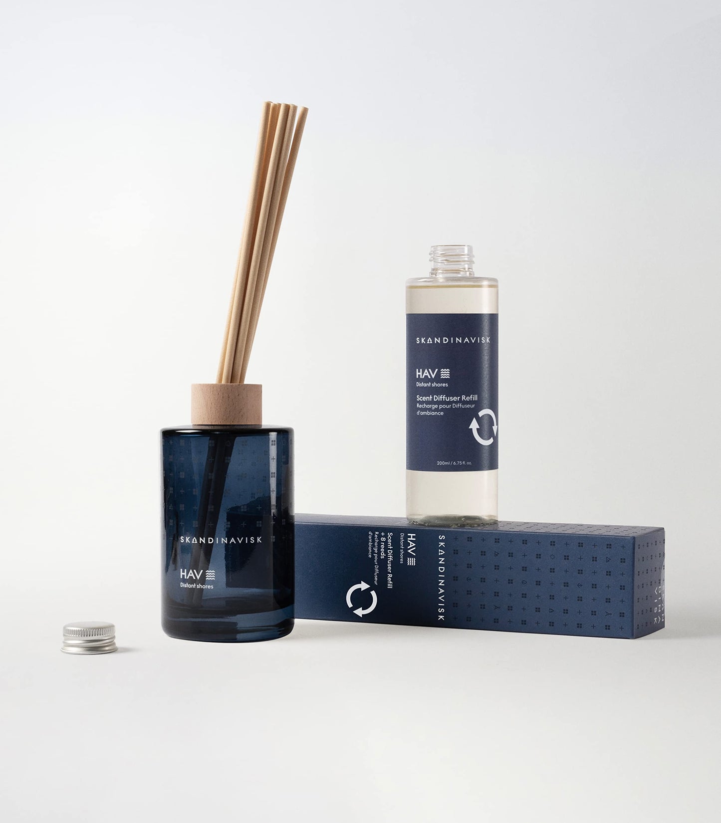 Skandinavisk HAV Sea Scent Diffuser with 8 Reeds – 3 Months