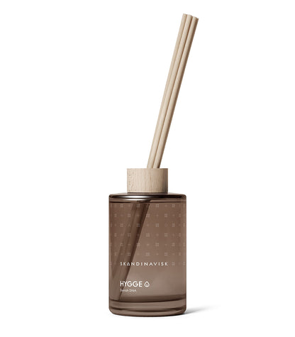 Skandinavisk Hygge Scent Diffuser with 8 Reeds — 3 Months, 6.75 fl oz, Black Tea & Mint Leaves, Dried Apples & Cinnamon