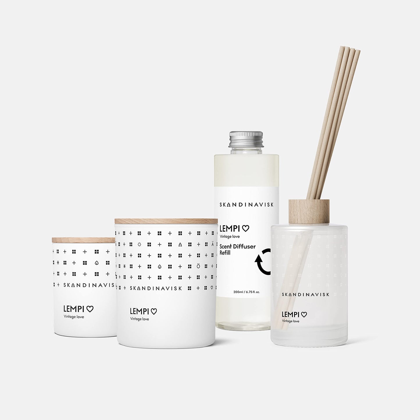 Skandinavisk LEMPI 'Love' Scent Diffuser – 8 Reeds, 6.75 fl oz, Up to 3 Months