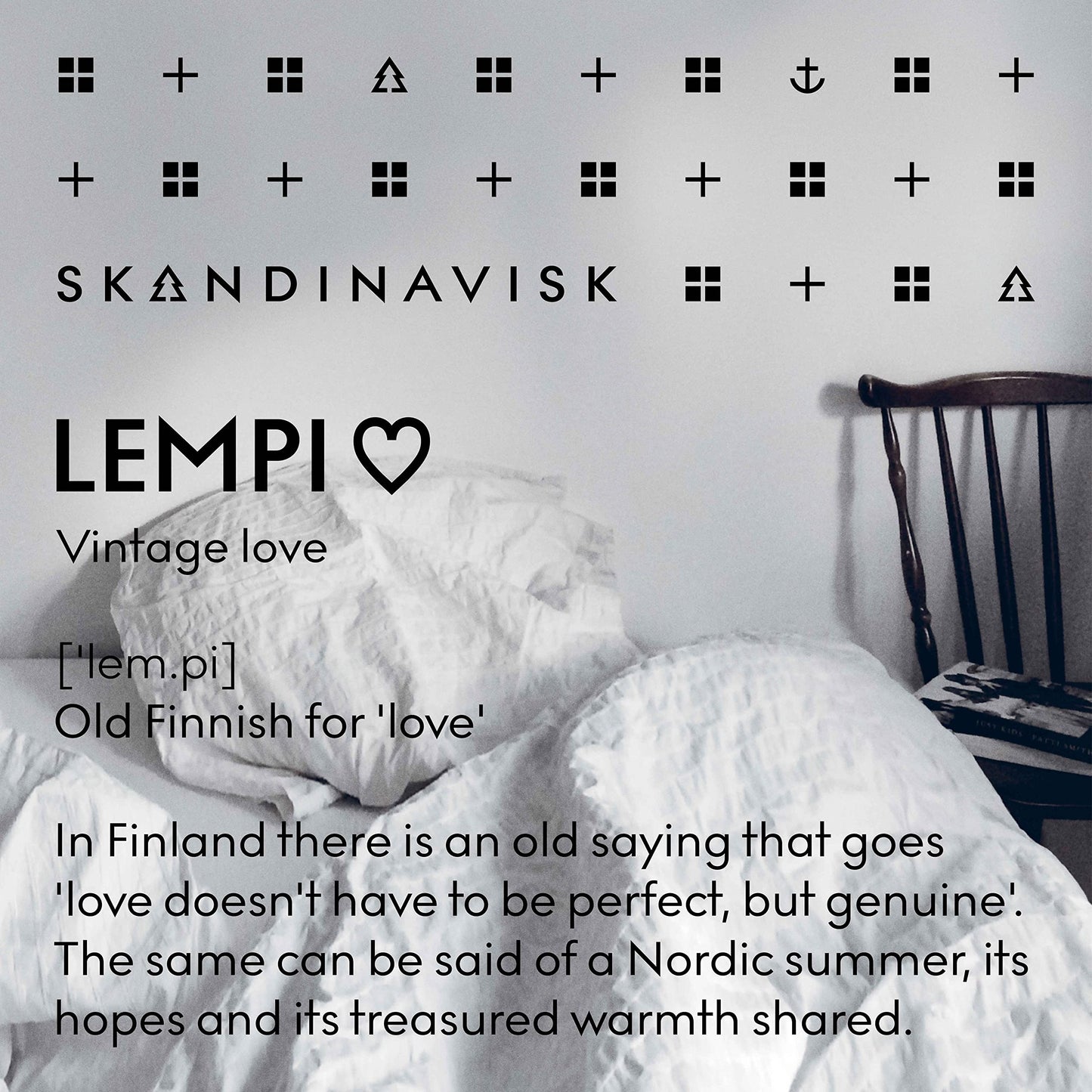 Skandinavisk LEMPI 'Love' Scent Diffuser – 8 Reeds, 6.75 fl oz, Up to 3 Months