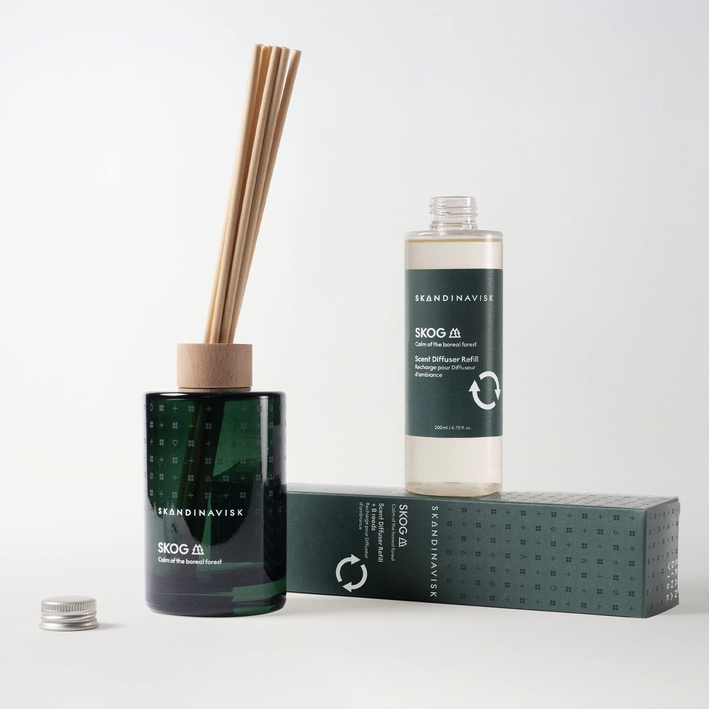 Skandinavisk Skog Forest Diffuser – 8 Reeds, 3 Months, Pine & Birch 6.75 fl oz