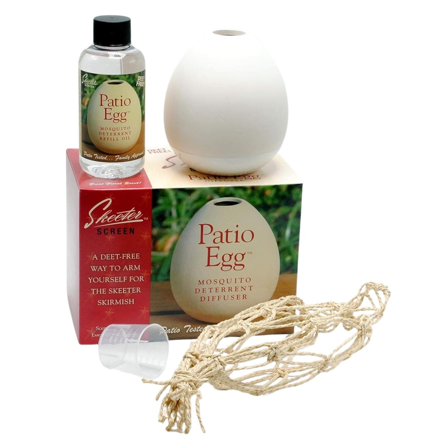 Skeeter Screen 90760R Patio Egg Diffuser – 3-Month Supply, No Flame or Power, Covers Up to 300 Sq Ft