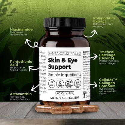 Skin & Eye Supplement – Supports Healthy Skin & Vision